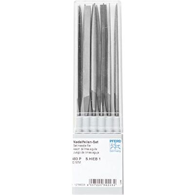 PFERD Precision Needle File Set, 12-Piece Swiss Cut 1, 160 mm 12799009 for Medium Precision Machining in Plastic Box PFERD Precision Needle File Set, 12-Piece Swiss Cut 1, 160 mm 12799009 for Medium Precision Machining in Plastic Box