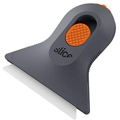 Slice 10594 Mini Scraper, Ceramic, Lasts 11x Longer Than Steel, Finger Friendly, Never Rusts, No Strain on Thumb, Blade Locks in Position, Compact Size, Left or Right Hand Slice 10594 Mini Scraper, Ceramic, Lasts 11x Longer Than Steel, Finger Friendly, Never Rusts, No Strain on Thumb, Blade Locks in Position, Compact Size, Left or Right Hand
