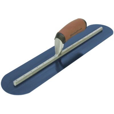 Marshalltown Fully Rounded Concrete Finishing Trowel, Blue Steel Blade, DuraSoft Handle, 24 x 5, Made in the USA, MS245BRD Marshalltown Fully Rounded Concrete Finishing Trowel, Blue Steel Blade, DuraSoft Handle, 24 x 5, Made in the USA, MS245BRD