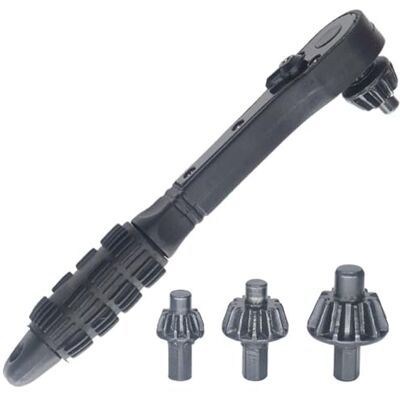 Fexvan 1 Set Drill Chuck Key 2 in 1 Press Ratchet Spanner Plastic Dual Use with 10/13/16mm Heads for Electric Drills Fexvan 1 Set Drill Chuck Key 2 in 1 Press Ratchet Spanner Plastic Dual Use with 10/13/16mm Heads for Electric Drills