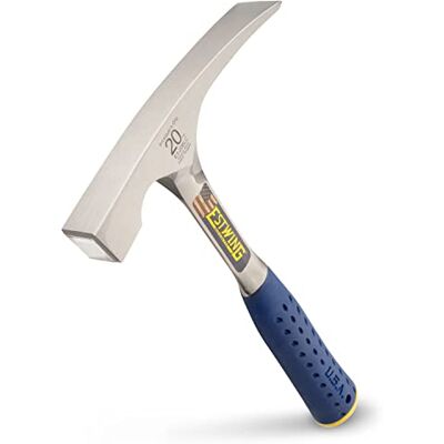 Estwing E3/20BL Brick Hammer Vinyl Grip 560g (20oz), Silver Estwing E3/20BL Brick Hammer Vinyl Grip 560g (20oz), Silver