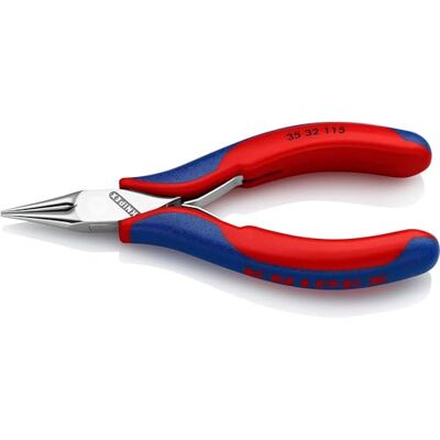 KNIPEX Electronics Pliers with Box Joint with Multi-Component Handles 115 mm, 35 32 115 KNIPEX Electronics Pliers with Box Joint with Multi-Component Handles 115 mm, 35 32 115