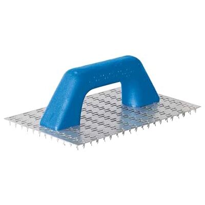 Refina 8mm Twisted Tooth Scratch Float Hand Tool 10”x6” (249 x 145mm) Stainless Steel Scraper w/Plastic Square Grip Handle Plastering & Rendering Tool to Achieve Perfect Decorative Finish Refina 8mm Twisted Tooth Scratch Float Hand Tool 10”x6” (249 x 145mm) Stainless Steel Scraper w/Plastic Square Grip Handle Plastering & Rendering Tool to Achieve Perfect Decorative Finish