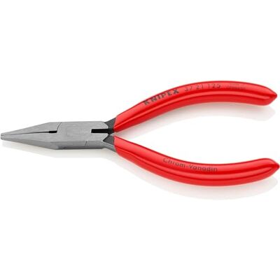 KNIPEX Flat Nose Pliers for Precision Mechanics with Plastic Coating 125 mm, 37 21 125 KNIPEX Flat Nose Pliers for Precision Mechanics with Plastic Coating 125 mm, 37 21 125