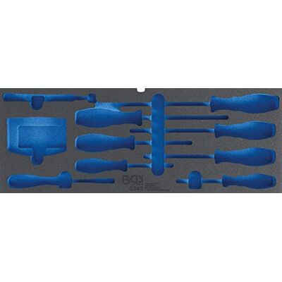 BGS 3343-1 Foam Tray for 3312, empty: for Screwdriver, bit Set and magnetic lifter BGS 3343-1 Foam Tray for 3312, empty: for Screwdriver, bit Set and magnetic lifter