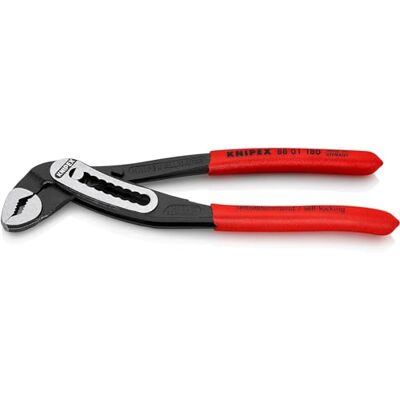 KNIPEX Alligator Water Pump Pliers with Non-Slip Plastic Coating 180 mm, 88 01 180 KNIPEX Alligator Water Pump Pliers with Non-Slip Plastic Coating 180 mm, 88 01 180