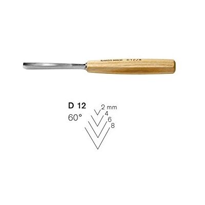 Pfeil : Mallet Handle Woodcut Tool : Straight Chisel : D12/4 4mm Pfeil : Mallet Handle Woodcut Tool : Straight Chisel : D12/4 4mm