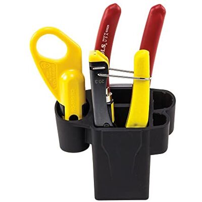 KLEIN TOOLS Coax Installation Kit in Molded Hip Pouch has Crimper, Radial Stripper and Cable Cutter VDV011-852 KLEIN TOOLS Coax Installation Kit in Molded Hip Pouch has Crimper, Radial Stripper and Cable Cutter VDV011-852