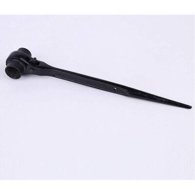 ausuky 19mm-22mm Hexagon Scaffold Podger Ratchet Spanner Ratcheting Socket Wrench (Black) ausuky 19mm-22mm Hexagon Scaffold Podger Ratchet Spanner Ratcheting Socket Wrench (Black)