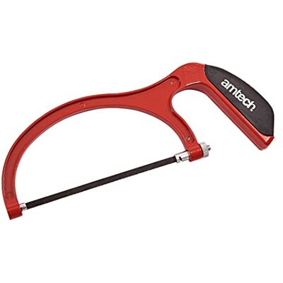 Amtech Aluminium Junior Hacksaw, 24 TPI Blade for Precise Cutting of Plastic, Metal and Wood, Lightweight Frame Ideal for Modelling and Repairs Amtech Aluminium Junior Hacksaw, 24 TPI Blade for Precise Cutting of Plastic, Metal and Wood, Lightweight Frame Ideal for Modelling and Repairs