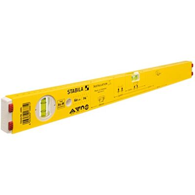 Stabila 16881/0 60 cm "Type 80 M Installation" Spirit Level Yellow/Black Stabila 16881/0 60 cm "Type 80 M Installation" Spirit Level Yellow/Black