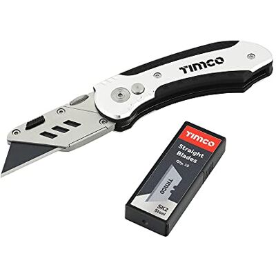 TIMCO Folding Utility Knife & Blades 60 x 19 x 0.6-1 Pack TIMCO Folding Utility Knife & Blades 60 x 19 x 0.6-1 Pack