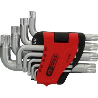 KS TOOLS 151.4630 Spline Key Wrench Set, Short, 9 pcs KS TOOLS 151.4630 Spline Key Wrench Set, Short, 9 pcs