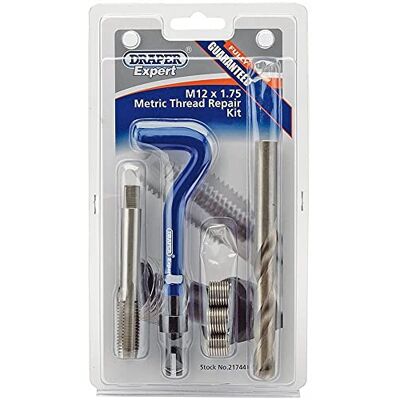 Draper 21744 DHCK-A Expert Metric Thread Repair Kit, M12 x 1.75mm Draper 21744 DHCK-A Expert Metric Thread Repair Kit, M12 x 1.75mm