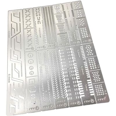 Diogeynu 12 In 1 Crafting Ruler Scribes Line Stencil Hobby Model Craft Measuring Tool For Precise Model Detailing Work Tool Diogeynu 12 In 1 Crafting Ruler Scribes Line Stencil Hobby Model Craft Measuring Tool For Precise Model Detailing Work Tool