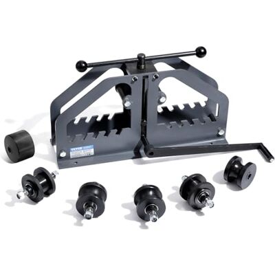 VEVOR Tube Roller Bender, Max 1-1/2" Manual Tube Pipe Roller Bender with 6 Dies, 360° Copper Aluminum Pipe Bending Tool for Square, Round Tube & Flat Bar, Ideal for HVAC Air Conditioning Auto Repair VEVOR Tube Roller Bender, Max 1-1/2" Manual Tube Pipe Roller Bender with 6 Dies, 360° Copper Aluminum Pipe Bending Tool for Square, Round Tube & Flat Bar, Ideal for HVAC Air Conditioning Auto Repair