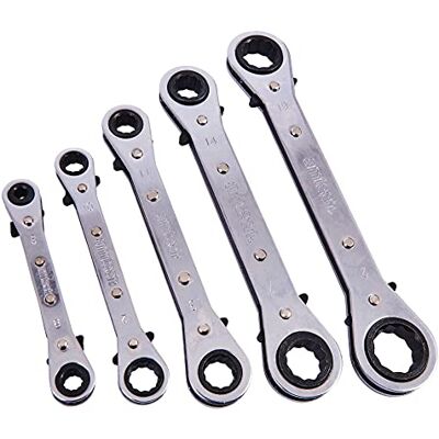 Unbranded 5pc Ring Ratchet Spanner Set - Metric Wrench Spanners - ratchet set Unbranded 5pc Ring Ratchet Spanner Set - Metric Wrench Spanners - ratchet set