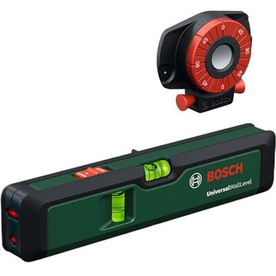 Bosch Laser Spirit Level UniversalWallLevel (3-in-1 Tool: Spirit Level, Laser line for Easy Alignment on Walls up to 5 m, Laser Point for Height Transfer up to 20 m, in Ecommerce Box) Bosch Laser Spirit Level UniversalWallLevel (3-in-1 Tool: Spirit Level, Laser line for Easy Alignment on Walls up to 5 m, Laser Point for Height Transfer up to 20 m, in Ecommerce Box)