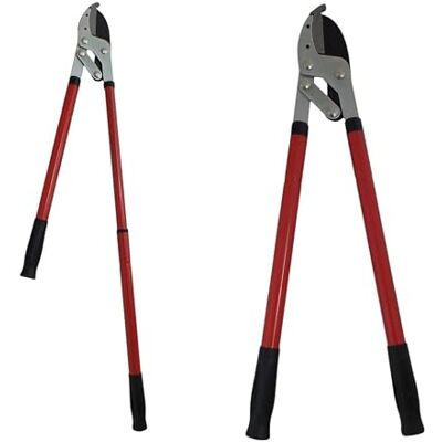 HomeVibe 24"-37" Heavy Duty Lever Action Anvil Lopper with Telescopic Extending Handles Powerful Pruning Tool for Branches & Thick Stems HomeVibe 24"-37" Heavy Duty Lever Action Anvil Lopper with Telescopic Extending Handles Powerful Pruning Tool for Branches & Thick Stems