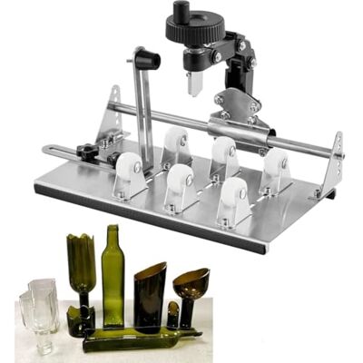 Boddceto Glass Bottle Cutter Kit, DIY Precision Glass Cutter for Square, Round and Irregular Bottles, Glass Cutting Tool Kit Boddceto Glass Bottle Cutter Kit, DIY Precision Glass Cutter for Square, Round and Irregular Bottles, Glass Cutting Tool Kit