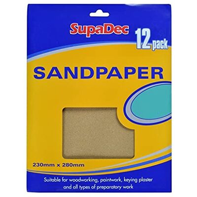 Supadec General Purpose Sandpaper Pack 30 Fine F2 Supadec General Purpose Sandpaper Pack 30 Fine F2