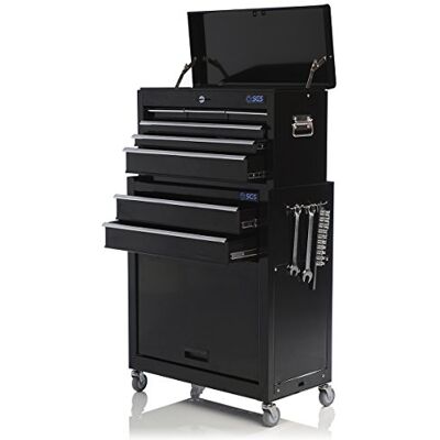SGS Mechanics Large 8 Drawer Tool Chest & Roller Tool Cabinet, Hooks & Handle SGS Mechanics Large 8 Drawer Tool Chest & Roller Tool Cabinet, Hooks & Handle