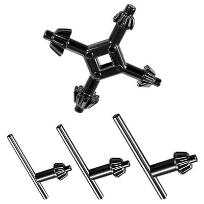 WANTUSHUI Set of 4 drill chuck keys, metal drill machine keys, adjustable ratchet drill chuck key, wheel cross, cross key, drill key WANTUSHUI Set of 4 drill chuck keys, metal drill machine keys, adjustable ratchet drill chuck key, wheel cross, cross key, drill key