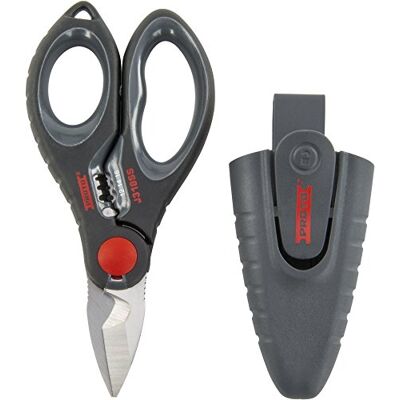 Stanley Proto J318SS Electrician Scissors - Stainless Steel, Micro Serrated, Ergonomic Handle Stanley Proto J318SS Electrician Scissors - Stainless Steel, Micro Serrated, Ergonomic Handle