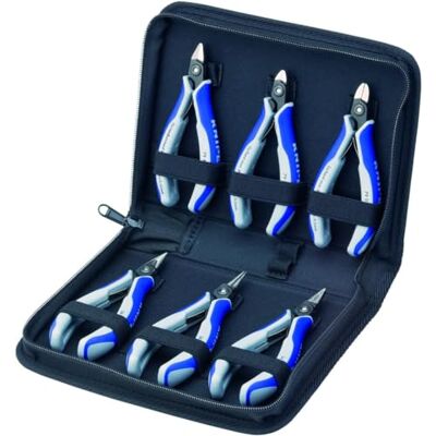 KNIPEX Case for Electronics Pliers with Tools for Work on Electronic Components 6 Parts 215 mm, 00 20 16 P KNIPEX Case for Electronics Pliers with Tools for Work on Electronic Components 6 Parts 215 mm, 00 20 16 P