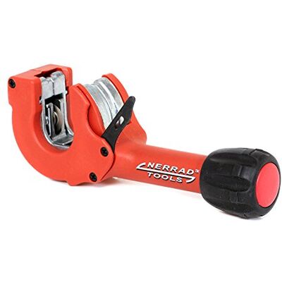 NERRAD Tools NT4023 Adjustable Ratchet Action Copper/INOX Tube Cutter, Red/Black, 6-23 mm NERRAD Tools NT4023 Adjustable Ratchet Action Copper/INOX Tube Cutter, Red/Black, 6-23 mm