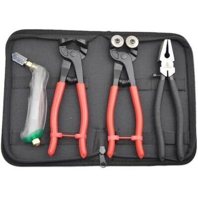 SDIUAKBV Glass Cutter 4pcs Glass Tools Kit Tile Nipper Mosaic Cutting Pliers Pincers And Tweezer DIY Hand Cutter Knife Set SDIUAKBV Glass Cutter 4pcs Glass Tools Kit Tile Nipper Mosaic Cutting Pliers Pincers And Tweezer DIY Hand Cutter Knife Set