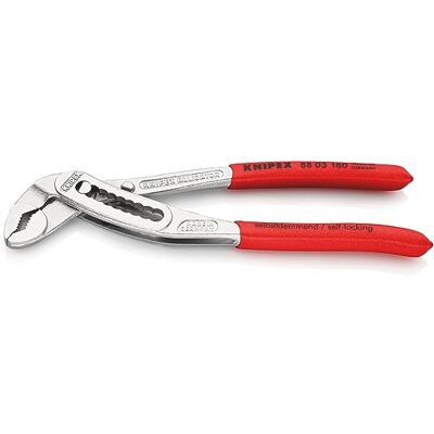 KNIPEX Alligator Water Pump Pliers Chrome-Plated with Non-Slip Plastic Coating 180 mm, 88 03 180 KNIPEX Alligator Water Pump Pliers Chrome-Plated with Non-Slip Plastic Coating 180 mm, 88 03 180