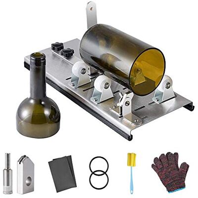 Queta glass cutter bottle cutter for bottles stainless steel bottle cutter 5 adjustable wheel glass cutter for DIY bottles Queta glass cutter bottle cutter for bottles stainless steel bottle cutter 5 adjustable wheel glass cutter for DIY bottles