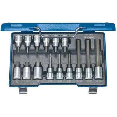 GEDORE LKM 19 Screwdriver Set 1/2 Inch 15-Piece Inner 6-Carat 5-17 mm GEDORE LKM 19 Screwdriver Set 1/2 Inch 15-Piece Inner 6-Carat 5-17 mm