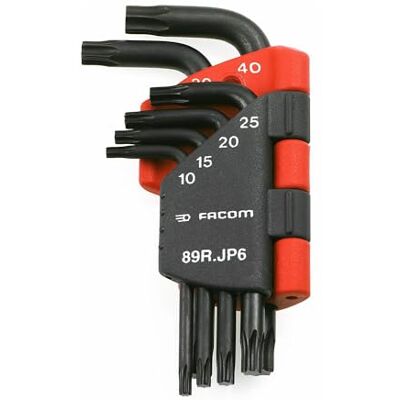 Facom FCM89RJP6 89R.JP6 10 40mm Hex Key Set with Long Resistorx (6 Pieces) Facom FCM89RJP6 89R.JP6 10 40mm Hex Key Set with Long Resistorx (6 Pieces)