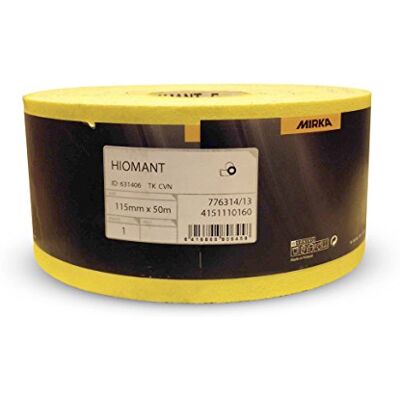 Mirka Yellow Oxide Sandpaper Roll 120 Grit 50m Mirka Yellow Oxide Sandpaper Roll 120 Grit 50m