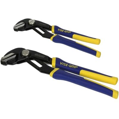 IRWIN Vise-Grip GrooveLock Pliers Set, Straight Jaw, 2-Piece (1802532) IRWIN Vise-Grip GrooveLock Pliers Set, Straight Jaw, 2-Piece (1802532)