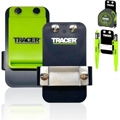 Tracer Tape Measure Holder & Belt Clip – Fits 8M, Marker Slots Included Keeps Your Tape Measure to Hand – Belt Clip Fits up to 8M, Marker Slots, Fast On-Site Access for Tool Belt, Trade & DIY Tracer Tape Measure Holder & Belt Clip – Fits 8M, Marker Slots Included Keeps Your Tape Measure to Hand – Belt Clip Fits up to 8M, Marker Slots, Fast On-Site Access for Tool Belt, Trade & DIY