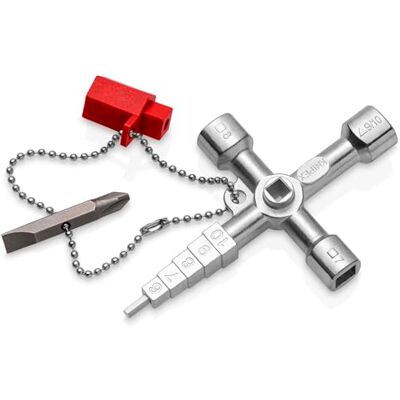 KNIPEX Profi-Key for All Standard Shut-Off Systems 89 mm, 00 11 04 KNIPEX Profi-Key for All Standard Shut-Off Systems 89 mm, 00 11 04