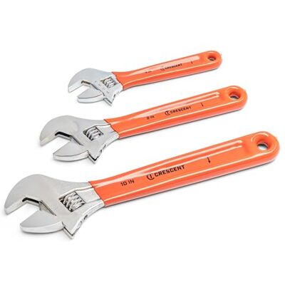 Crescent 6-10 inch Adjustable Cushion Grip Wrench Set - Wrench Set Crescent 6-10 inch Adjustable Cushion Grip Wrench Set - Wrench Set