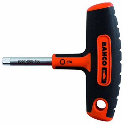 Bahco DOUILLE 1/4, CARRÉE, MANCHE EN T, 100MM - Socket Wrench Bahco DOUILLE 1/4, CARRÉE, MANCHE EN T, 100MM - Socket Wrench