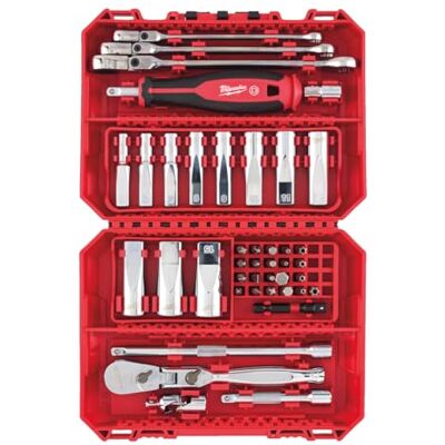 Milwaukee 4932498382 42pc 1/4" Drive Ratchet, Spanner & Deep Socket Premium Set Milwaukee 4932498382 42pc 1/4" Drive Ratchet, Spanner & Deep Socket Premium Set