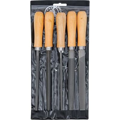 BGS Diy 50206 File Set Wooden Handle 150 mm 5 pcs. BGS Diy 50206 File Set Wooden Handle 150 mm 5 pcs.