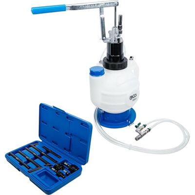 BGS 9991 Transmission Oil Filling Tool with Hand Pump with Return System with 8 Adaptors 7 l BGS 9991 Transmission Oil Filling Tool with Hand Pump with Return System with 8 Adaptors 7 l