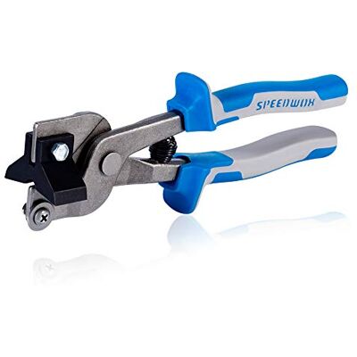 SPEEDWOX Glass Tile Nipper 8 Inches with Strong Plastic Breaker Bar Scoring Wheel for Quickly Cutting Porcelain Mosaic Ceramic Mirror Professional Glass Cutters Score Tile Tool Heavy Duty Pliers SPEEDWOX Glass Tile Nipper 8 Inches with Strong Plastic Breaker Bar Scoring Wheel for Quickly Cutting Porcelain Mosaic Ceramic Mirror Professional Glass Cutters Score Tile Tool Heavy Duty Pliers