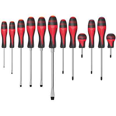 KS TOOLS 922.6080-12-piece Ultimate Screwdriver Set Slot, PH, PZ Ergonomic tri-Material Handle Hardened Steel Blade Chemical Resistant Chrome Vanadium Professional Screw KS TOOLS 922.6080-12-piece Ultimate Screwdriver Set Slot, PH, PZ Ergonomic tri-Material Handle Hardened Steel Blade Chemical Resistant Chrome Vanadium Professional Screw