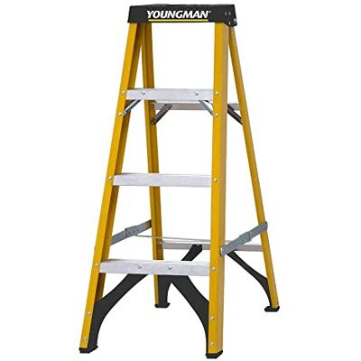 YOUNGMAN S400 Fibreglass Stepladder 4 Tread YOUNGMAN S400 Fibreglass Stepladder 4 Tread