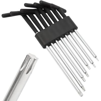 C.K Tools T-Handle Torx Key Set 7 Piece, Long Reach Star Wrenches, Chrome Vanadium Tips, Anti Slip PVC Grip, C45 Steel Shafts, Sizes T10 T15 T20 T25 T27 T30 T40, Mechanics, Workshop Engineers CK T4419 C.K Tools T-Handle Torx Key Set 7 Piece, Long Reach Star Wrenches, Chrome Vanadium Tips, Anti Slip PVC Grip, C45 Steel Shafts, Sizes T10 T15 T20 T25 T27 T30 T40, Mechanics, Workshop Engineers CK T4419