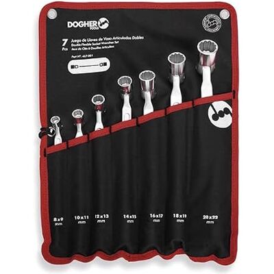 Dogher 467-001 Bag of 7 Double Articulated Socket Keys Dogher 467-001 Bag of 7 Double Articulated Socket Keys