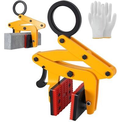 Xisulay 705 Lbs Stone Carrying Clamp, Kerb Tongs Heavy Duty Plate Crane Clamps Pliers Lifter for Granite Slab, 0-2.6" A Shaped Granite Slab Lifting Clamps for Tractor, Skidder, Forklift, Truck 40 33 Xisulay 705 Lbs Stone Carrying Clamp, Kerb Tongs Heavy Duty Plate Crane Clamps Pliers Lifter for Granite Slab, 0-2.6" A Shaped Granite Slab Lifting Clamps for Tractor, Skidder, Forklift, Truck 40 33